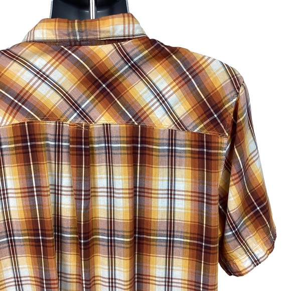 The North Face Distressed Fishing Shirt Plaid Western Cowboy - Picture 4 of 13